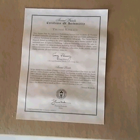 Thomas Kinkade Print - Picture 2 of 2